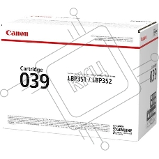 Картридж лазерный Canon Cartridge 039BK (0287C001) черный (11000 стр.) для CANON LBP351x/352x