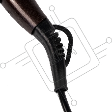 Фен для волос Galaxy Line GL 4343, коричневый, 2400 Вт, АС-мотор, 2 скорости потока воздуха, 3 температурных режима, функция «холодный воздух», насадка-концентратор, подвесная петля, длина шнура питания 240 см, защита мотора от перегрева