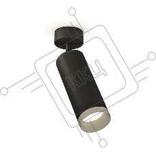 Светильник Ambrella Light XM6343004 SBK/MCH черный песок/хром матовый MR16 GU5.3 (A2210, C6343, N6133)