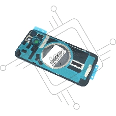 Задняя крышка (стекло) для iPhone 14 (A2883) в сборе со стеклом камеры синяя