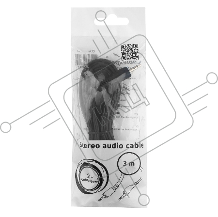 Кабель аудио Cablexpert CCA-404-3M, джек3.5 / джек3.5, 3м