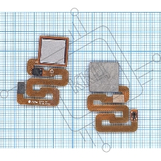 Шлейф со сканером отпечатка пальца для Xiaomi Redmi 4x серый