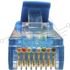 Патч-корд Suprlan 10-0149 UTP RJ-45 вил.-вилка RJ-45 кат.5E 3м синий LSZH 24AWG