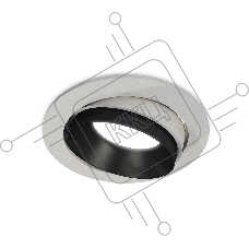 Комплект встраиваемого поворотного светильника Ambrella light XC7653021 SGR/PBK серый песок/черный полированный MR16 GU5.3 (C7653, N7031)