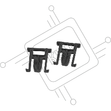 Шарниры (петли) крышки сканирования HP LJ M1536 (CE538-40006) 2шт OEM