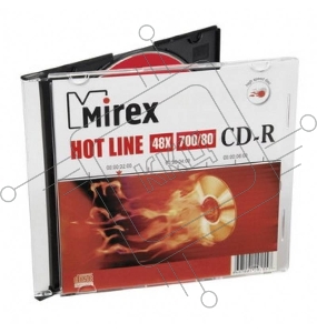 Диск CD-R Mirex 700 Mb, 48х, HotLine, Slim Case (1), (1/200)