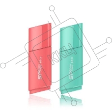 Флешка USB 16 Gb Silicon Power Ultima U06, USB 2.0, Бирюзовый