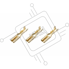 Клемма плоская гнездо 3.6 мм 1-1.5 мм² (РП-м 1.5-(2.8)) REXANT