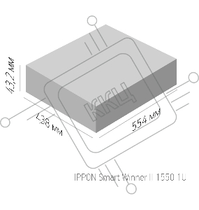 Источник бесперебойного питания Ippon Smart Winner II 1550 1U 1100Вт 1550ВА черный