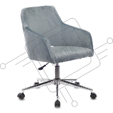 Кресло Бюрократ CH-380SL голубая сталь Italia 21 крестовина металл хром Кресло Бюрократ CH-380SL голубая сталь Italia 21 крестовина металл хром