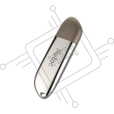 Флеш диск Netac U352 16Gb <NT03U352N-016G-30PN>, USB3.0, с колпачком, металлическая