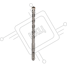 Бур по бетону 14x160x100 мм SDS PLUS Kranz
