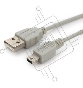 Кабель USB2.0 Cablexpert CC-USB2-AM5P-3-N, AM/MiniUSB, медь, экран, Pro, 0.9м серый, пакет