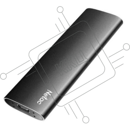 Накопитель SSD External Netac 2.0Tb Z SLIM <NT01ZSLIM-002T-32BK> (USB3.2, up to 520/480MBs, 100х29.5х9mm, Black)