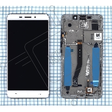 Дисплей для Asus ZenFone 3 Laser ZC551KL белый с рамкой