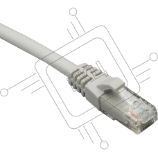 Патч-корд Suprlan 10-0167 UTP RJ-45 вил.-вилка RJ-45 кат.6 1м серый LSZH