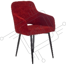 Кресло офисное Бюрократ CH-380F бордовый Velvet 09 на ножках металл черный