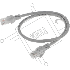 Патч-корд Premier PP12-0.5M 1000Гбит/с UTP 4 пары cat.5E CCA molded 0.5м серый RJ-45 (m)-RJ-45 (m)