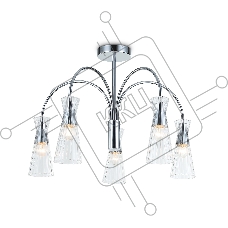 Люстра Ambrella light LH55651/5 СH/CL хром/прозрачный E14*5 max 40W D600*440