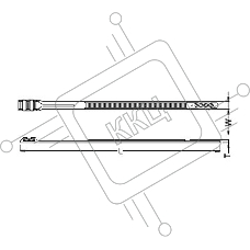Стяжка эластомерная Hyperline GTN-360HDB 360x8.6мм (упак:100шт) полиамид черный