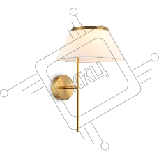 Настенный светильник Ambrella light LH72475 BS/WH латунь/белый Е14 max 40W 300*260*400