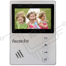 Видеодомофон Falcon Eye VISTA цветной, подключение 2-х вызывных панелей,  без трубки (Hands Free), управление электрозамком, цвет корпуса: белый, нап