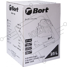 Пылесос строительный Bort BSS-1325 [91272218] { 1300 Вт, вместимость 25 л, 29 л/сек, 5,3 кг, набор аксессуаров 6 шт }