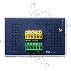 Коммутатор PLANET IP30 Industrial L2+/L4 4-Port 60W 1000T Ultra PoE+ 1-Port 1000T + 2-port 100/1000X SFP Full Managed Switch (-40 to 75 C, dual redundant power input on 48~56VDC terminal block, DIDO, ERPS Ring Supported, 1588)