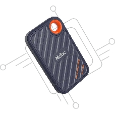 Внешний накопитель SSD Netac ZX20 512GB USB 3.2 Gen 2 Type-C NT01ZX20-512G-32BL