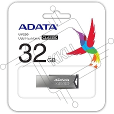 Флеш диск A-Data 32Gb UV250 AUV250-32G-RBK USB2.0 серебристый