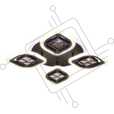 Светильник Ambrella light FA281/4 CF/TI кофе/янтарь 69W 530*530*80 (ПДУ РАДИО 2.4G)