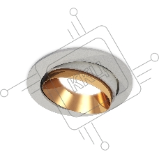 Комплект встраиваемого поворотного светильника Ambrella light XC7653024 SGR/PYG серый песок/золото желтое полированное MR16 GU5.3 (C7653, N7034)