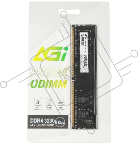 Память AGI 16Gb DDR4 3200MHz AGI320016UD138 UD138 RTL PC4-25600 DIMM 288-pin 1.2В Ret
