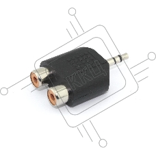 Переходник с miniJack на RCA (тюльпан) 2 канала