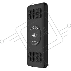 Внешний аккумулятор GCR на 20000mAh беспроводная зарядка Qi с креплением 15W + QC 3.0 + PD 18W, черный, GCR-55040