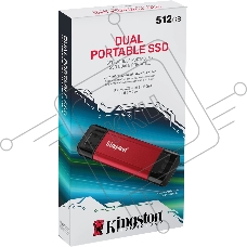Накопитель SSD Kingston USB3.2 Gen2 512GB SPSD/512GB красный
