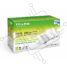 Сетевой адаптер AV600 Powerline Wi-Fi 3-pack KIT, Qualcomm, 300Mbps at 2.4GHz,802.11b/g/n,600Mbps Powerline, 3-pack(1* TL-PA4010 & 2*TL-WPA4220)