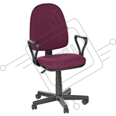 Кресло компьютерное OLSS ПРЕСТИЖ бордовый В-2А Крестовина:  Кресло компьютерное OLSS ПРЕСТИЖ бордовый В-2А Крестовина: