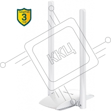Сетевой адаптер WiFi Mercusys MW300UH USB 2.0 (ант.внеш.несъем.) 2ант.