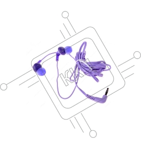 Наушники вкладыши Panasonic RP-HJE125E-V 1.1м фиолетовый проводные (в ушной раковине)