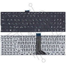Клавиатура для ноутбука Asus X555L X553 черная (плоский ENTER)