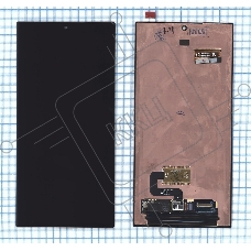 Дисплей для Samsung Galaxy S23 Ultra SM-S918B в сборе с тачскрином, черный orig