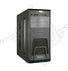 Корпус Miditower Exegate CP-603 Black, ATX, <CP400W, 80mm>, 2*USB+2*USB3.0, Audio