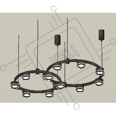 Светильник Ambrella light XR92091004/13 SBK/FR черный песок/белый матовый GX53 (A9209, C9238, C9232, N8434)
