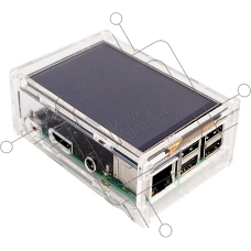 Корпус ACD RA147 Acrylic Case w/ 3.5 inch LCD hole for Raspberry Pi 3