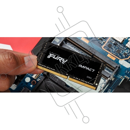 Оперативная память Kingston DRAM 8GB 2666MHz DDR4 CL15 SODIMM FURY Impact EAN: 740617318593