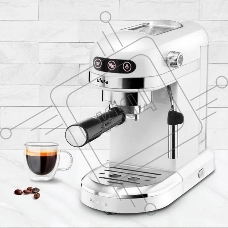 Кофеварка рожковая Ufesa PALERMO WHITE белый, исп. кофе - молотый, 1.5 л, 1350 Вт, 20 Бар.