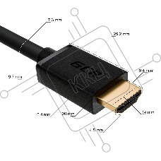 Кабель синхронизации Greenconnect GCR-55269 7.0m HDMI 2.0, XLPE, Outdoor, Ultra HD, 4K 60Hz, 18.0 Гбит/с, HDR 4:4:4, 3D, черный, 2 Х экран, армирование