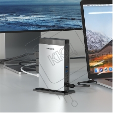 Док-станция WAVLINK USB-C PD3.1 Triple Display/140W PowerDelivery/2xUSB3.0/1xUSB C/1xDP 1.4/2xHDMI 2.1/1xGigabit LAN/1xAudio In/Out/1xSD/Micro SD CardReader