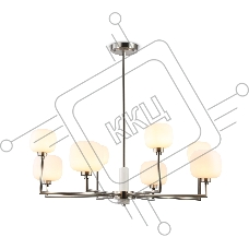 Люстра Ambrella light LH53003/8 SN/FR сатин никель/белый матовый G9*8 max 40W D830*680